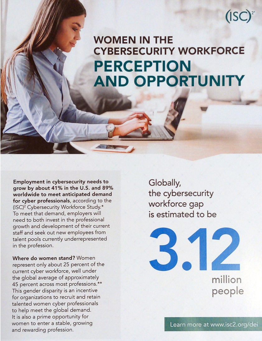 Women in the Cybersecurity Workforce Info Sheet - Click Image to Close