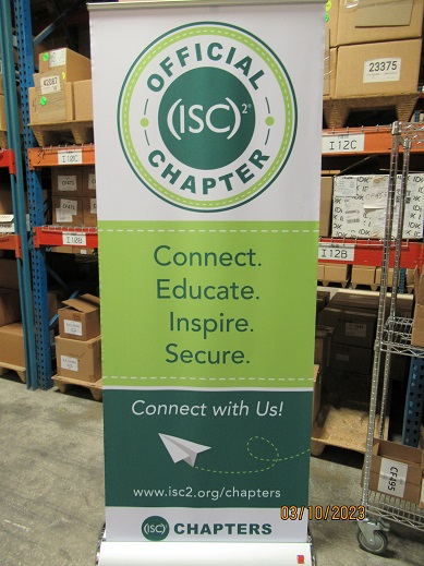 "Connect/Educate/Inspire/Secure" Tall Display Banner