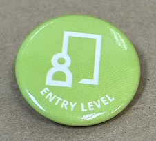 "Entry Level" Pin - Lime Green