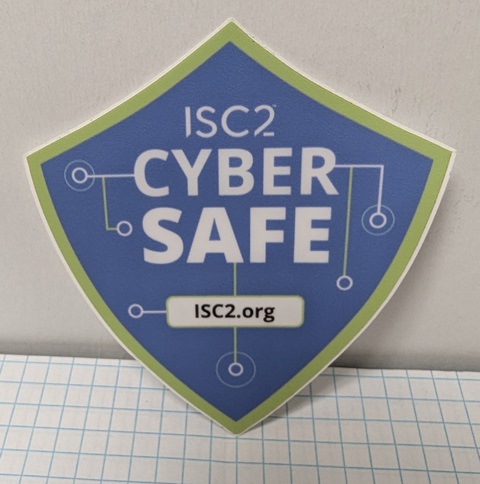 ISC2 "Cyber Safe" Sticker