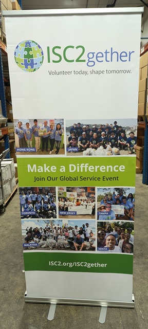ISC2gether volunteer - pull up banner