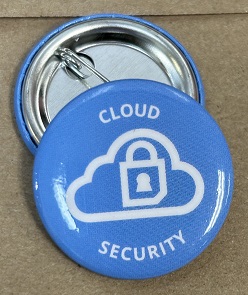 "Cloud Security" Pin - Blue - Click Image to Close