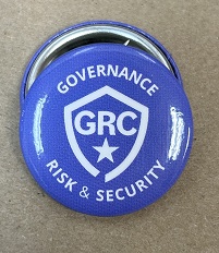 "Governance Risk & Security" Pin - Purple - Click Image to Close