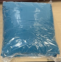 Plain Blue Pillow - Click Image to Close